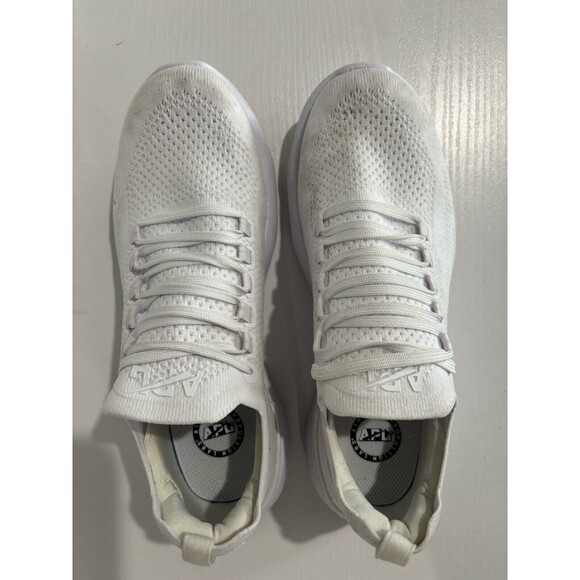 APL Women’s TechLoom Breeze White Knit Running Shoes Size 8 - Picture 2 of 11